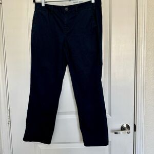 Paper Boy Anthropologie Kids Size 12 Uniform Pants Navy Blue Slim Crop Trouser